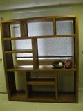 Oak open  back shelf unit   $45