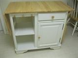White wood top island - $60