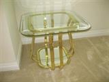 Glass top table - $35