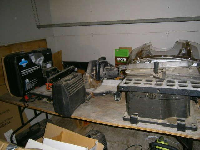 tools radial arm saw and table saw