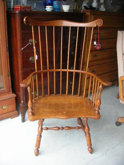 Stickley spindle back arm chairs