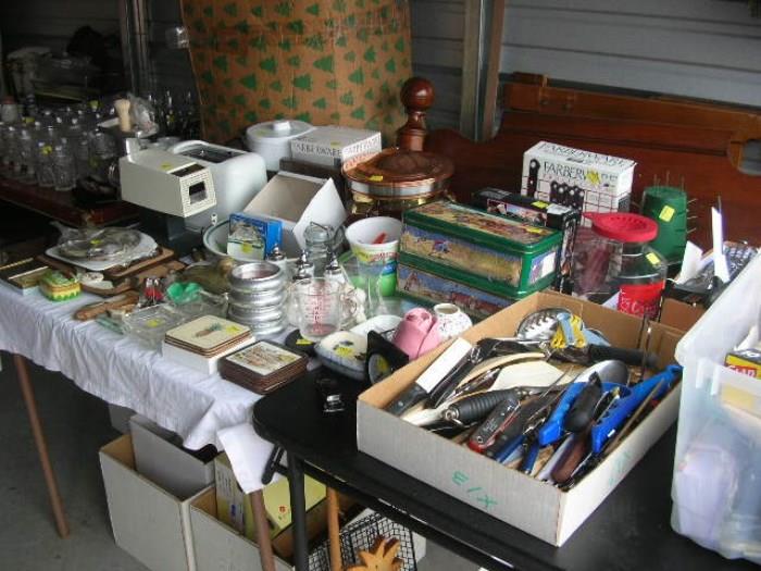 Much kitchen clutter