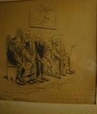 Railroad Pen & Ink Cartoon Signed Homer Davenport