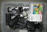 Camera Collection including Konica Omega