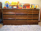 Lots of vintage pull toys