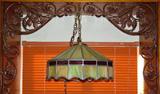 Nice vintage stained glas bar light