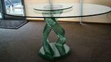 unusual glass table 3 pc