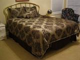 Omaha bedding reversible pillow top matress w brass hdbd/ftbd