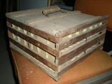 antique egg carrying crate
