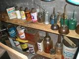 vintage oil can collection