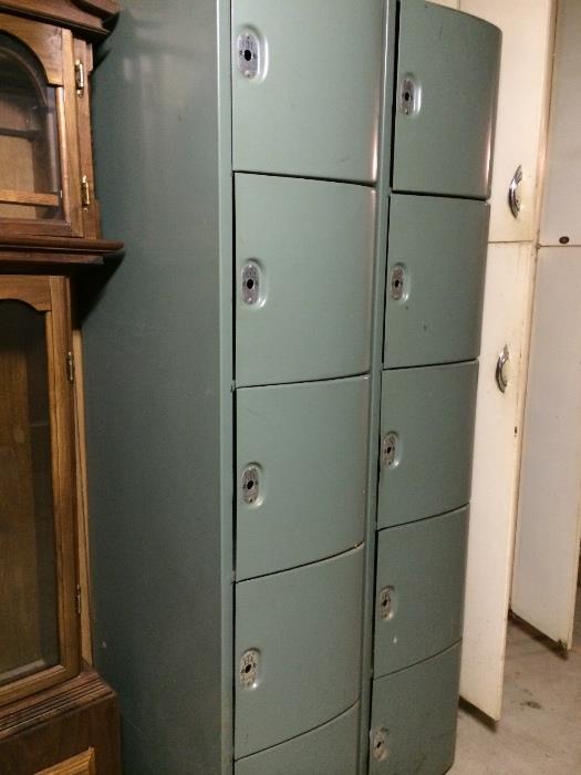 Nice set of Brunswick lockers, see how they are curved?