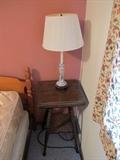 Table and lamp
