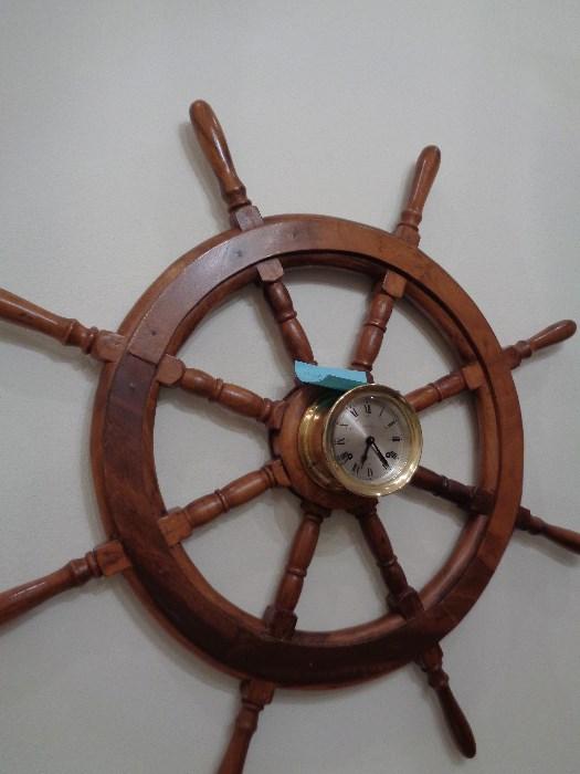 ships wheel clock