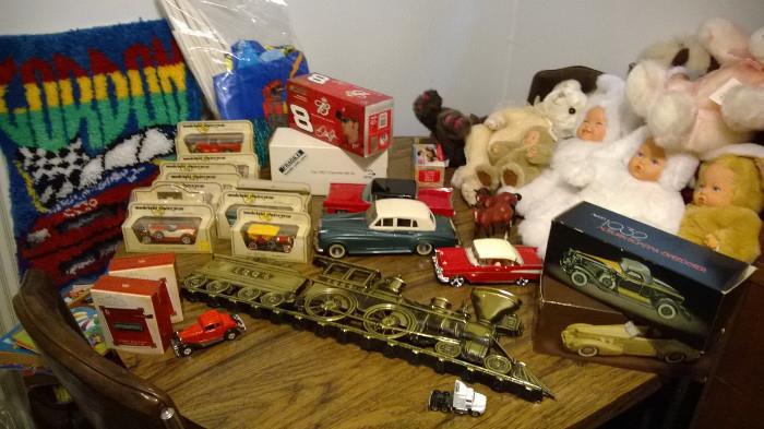 Nascar, Diecast cars, Avon Cars, Anne Geddes stuffed animals