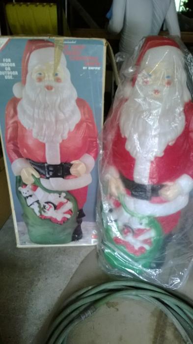 Blow Mold Santa Claus in original box