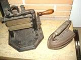 ANTIQUE CRIMPER AND IRON