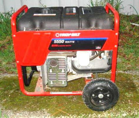 TROY-BILT 5550 WATT GENERATOR - NEVER USED - 10 HP BRIGGS & STRATTON ENGINE WITH MANUALS 