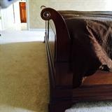 Footboard of marvelous King Sleigh Bed.