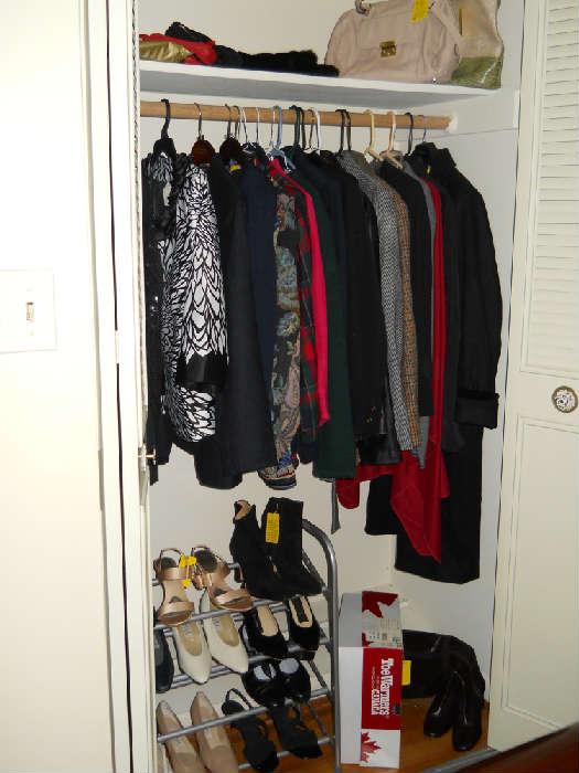 clothing, shoes, purses, etc.