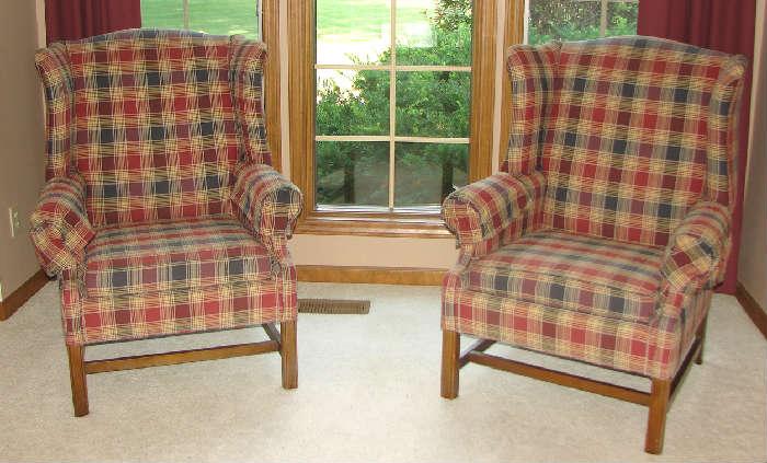 Ethan Allen Wingback Chairs 