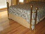 foot of brass queen size bed
