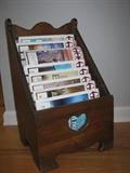 wood magazine stand