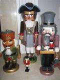 Ben Franklin nutcracker by Steinbach, and a few of his nutcracker friends