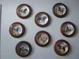 War Ponies of the Plains plates with wood frames