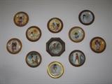 Ted DeGrazia children of the world plates w/ wood frames