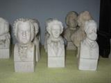 miniature busts of the world's most favorite classical composers