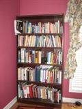 five-shelf bookcase