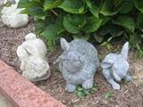 these bunnies won't eat your garden -- yard art
