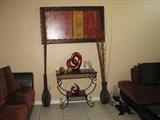 metal console table