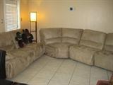 suede sectional