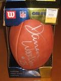 Wilson authentic NFL football signed by Darren Woodson # 28 of the Dallas Cowboys.