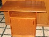 Small wood cabinet.