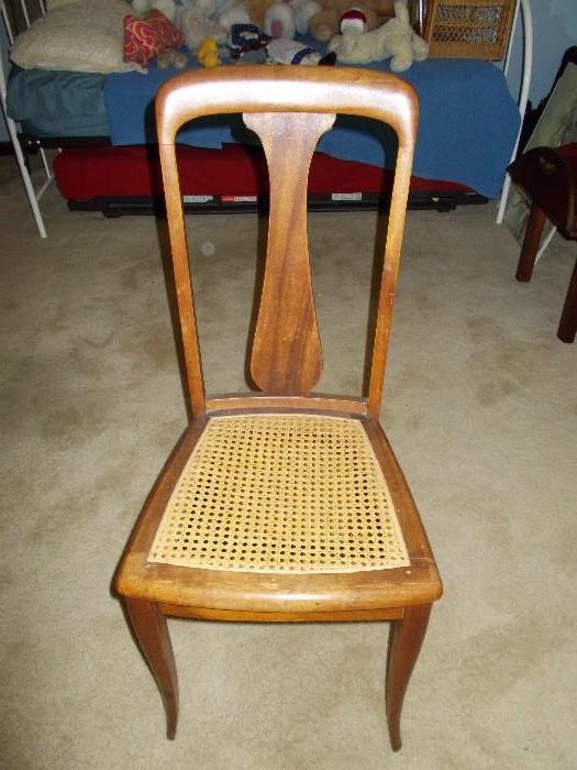 Vintage Side Chair - Caned Seat