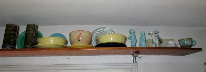 Fiesta ware and other dishes