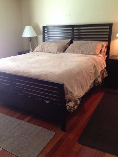 King size bed - Also available - King size pillow top mattress, two nightstands and a bachelors chest
