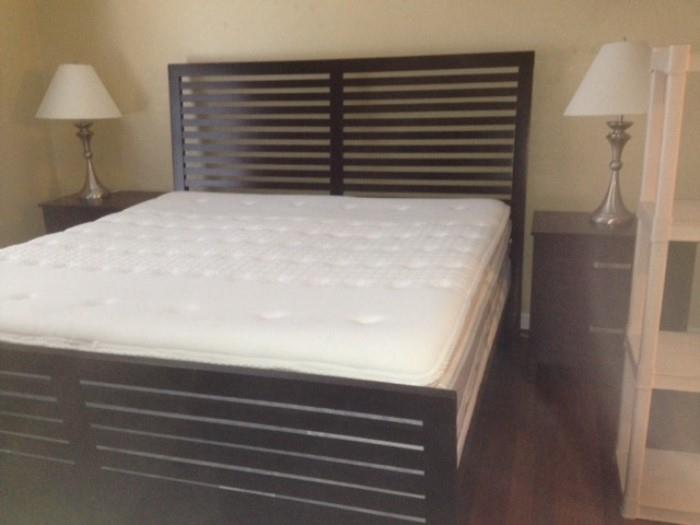 King bed and Mattress and Box spring 