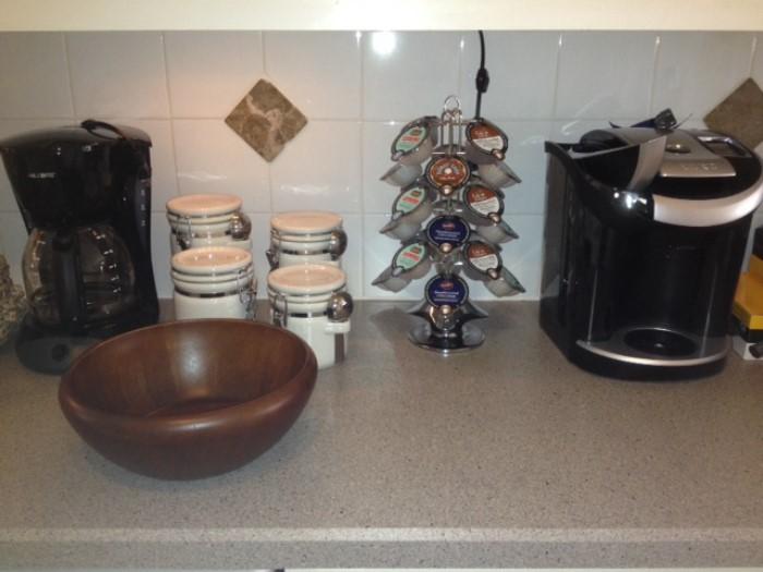 Mr Coffee, Pod holder and beautiful wood bowl