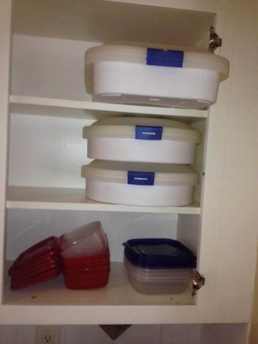 Storage containers and take-along containers