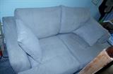 Microsuede loveseat