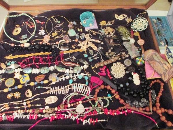 Costume jewelry ..many with sterling clasps