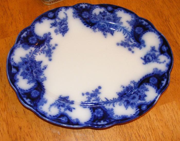 Flow blue Plate