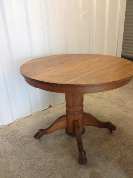 Clawfoot Oak Table