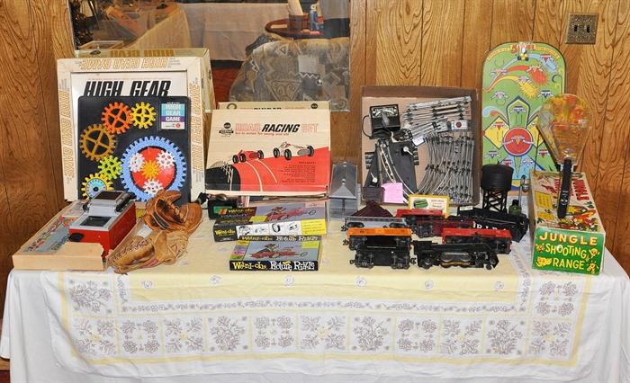 Marx 666 Electric Train and Jungle Shooting Range Plus Other Vintage Toys