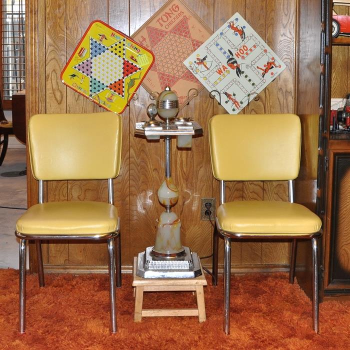 Vintage Kitchen Chairs With New Upholstery