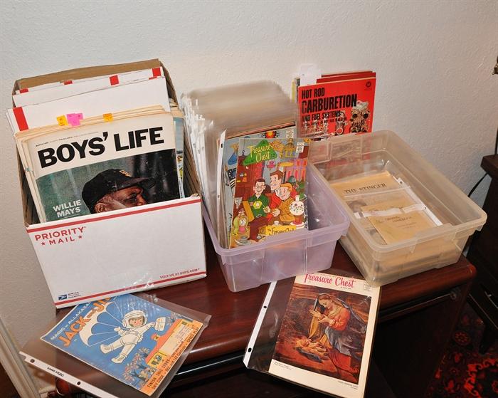 Boy Scouts' Boys' Life, Jack and Jill, Treasure Chest Comics from the late 1950s and 1960s, 1950s Civil Defense Brochures