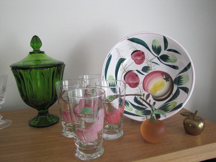 Fun vintage glassware and china